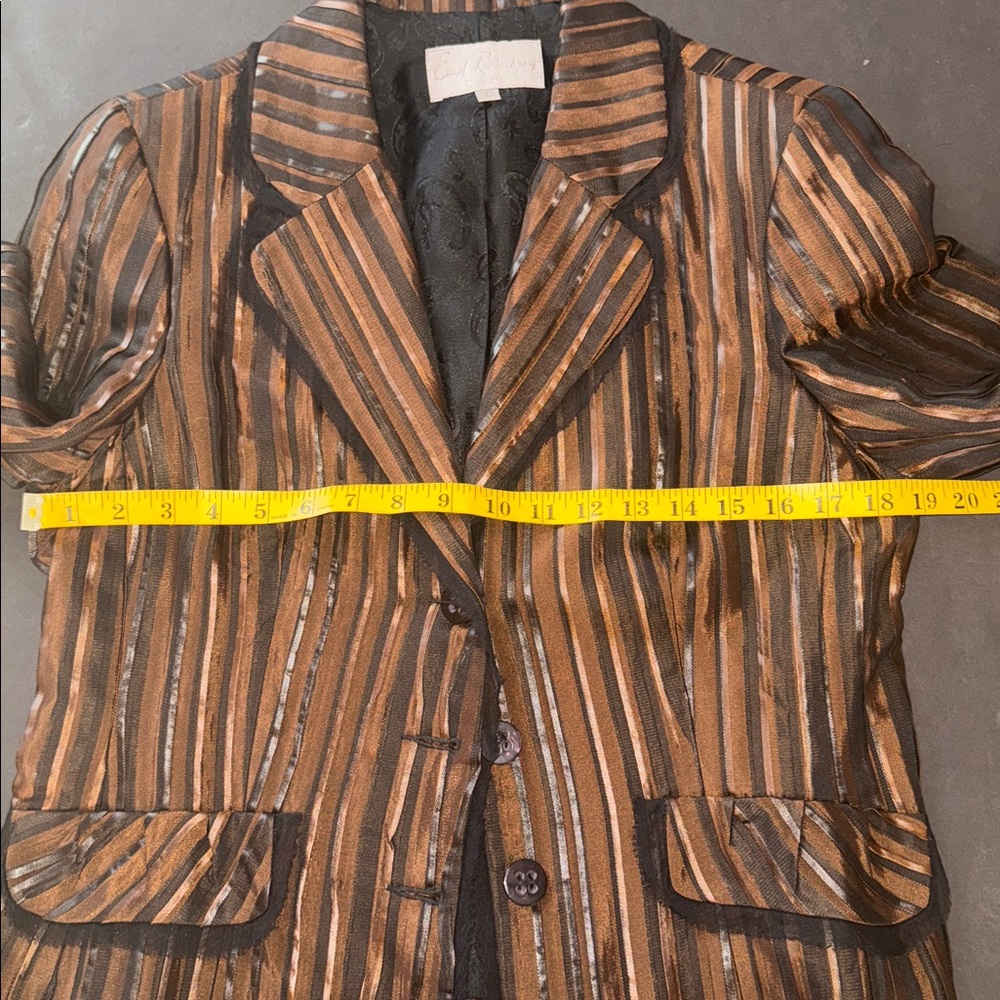 Earl Rutenberg Collection Striped Blazer Jacket - Picture 13 of 17